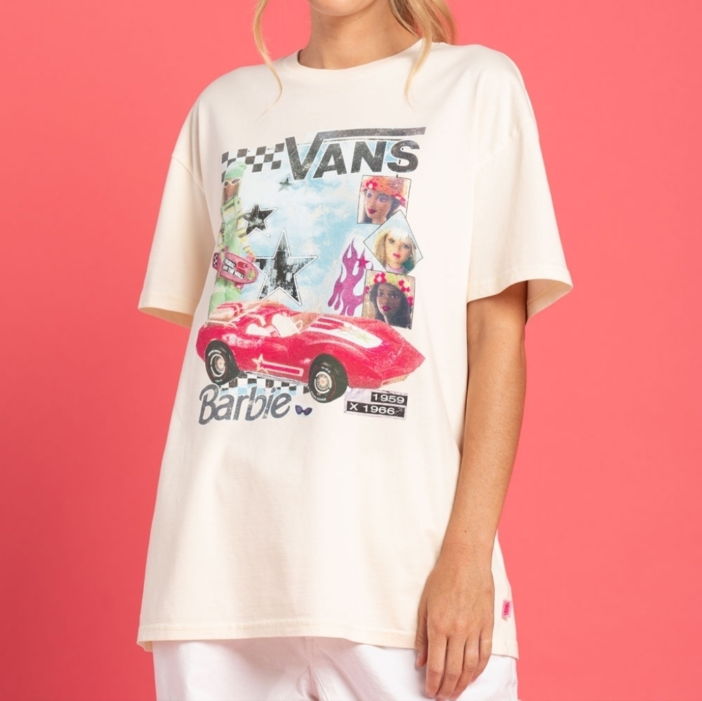 VANS x Barbie Lonestar Rider Womens Boyfriend TeeSize S